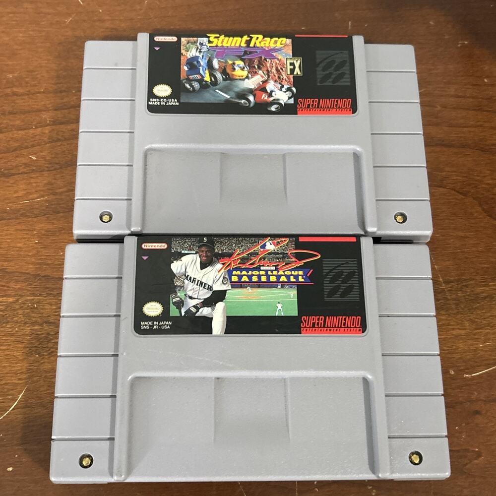 SNES Video Game Lot Bundle Super Mario Kart Donkey Kong Star Fox Super Nintendo - Picture 4 of 12